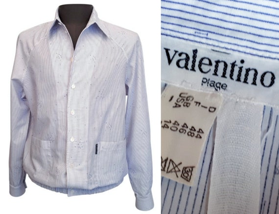 Valentino, VALENTINO Vintage 1980s Men's Cotton Jacket