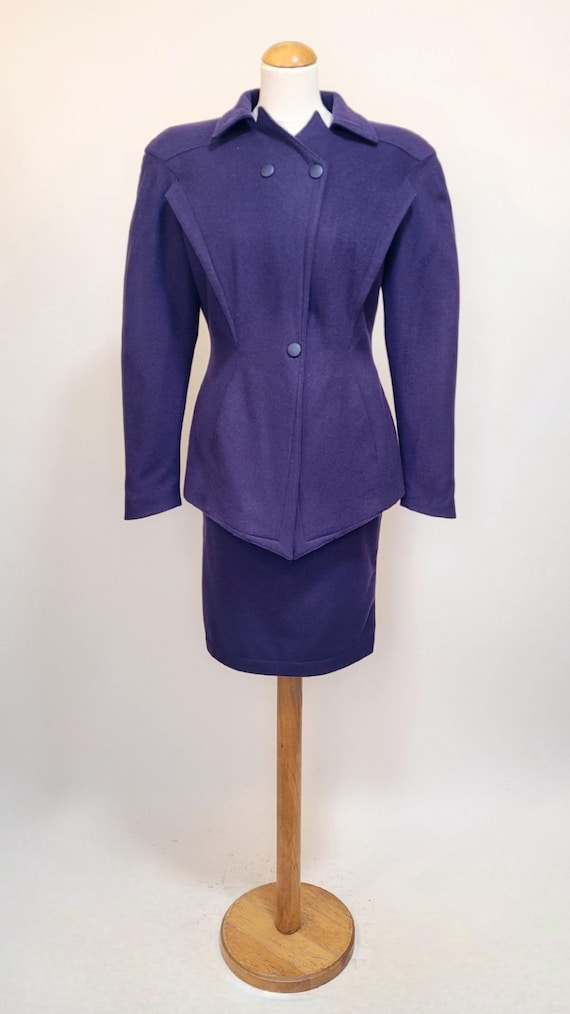 THIERRY MUGLER Vintage Fall 1988 Purple Suit - Etsy