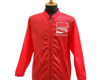 COCA-COLA Vintage 1970s Red Nylon Jacket