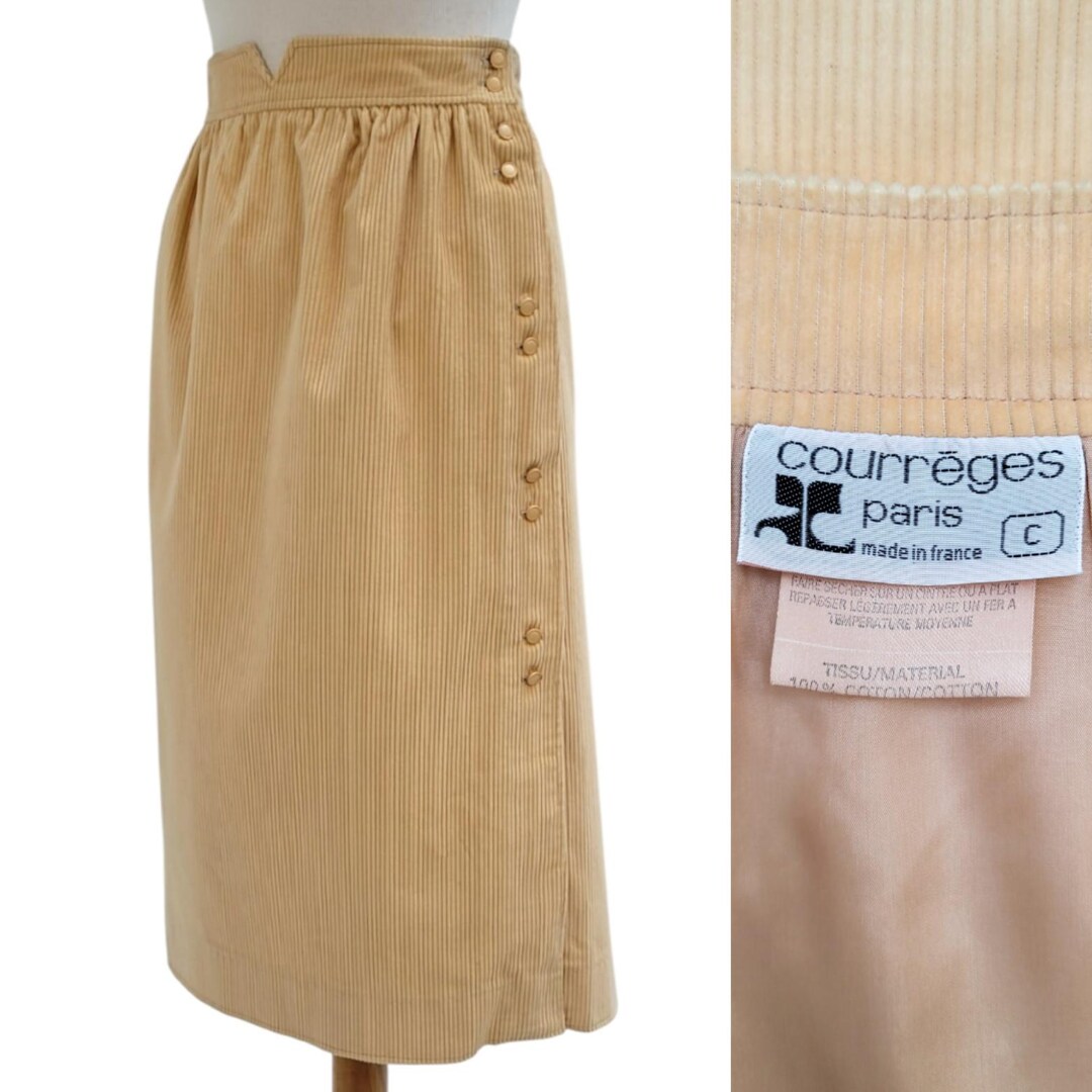 1970's Vintage Skirts 1970s COURRÈGES Deadstock Striped Skirt Small – Birthday Life