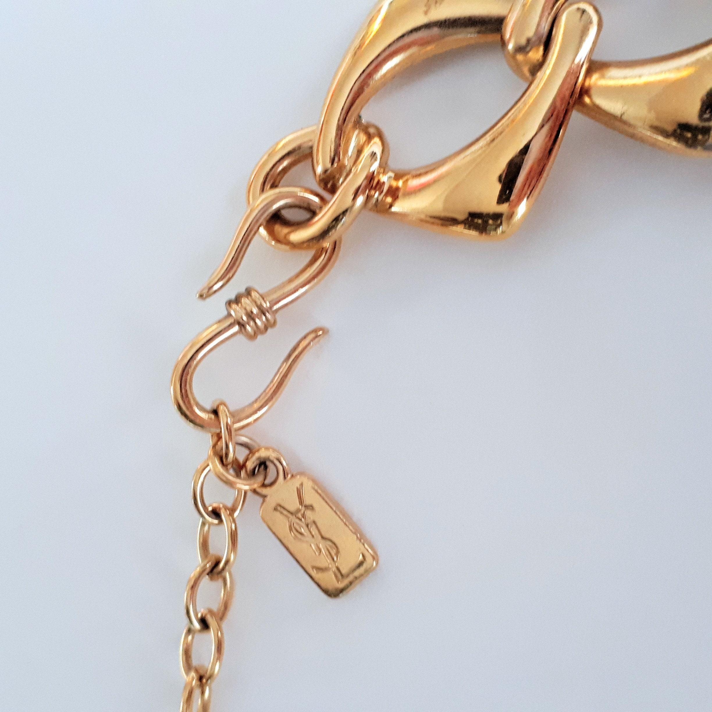 YVES SAINT LAURENT ヴィンテージ 1980 年代 ラインストーン