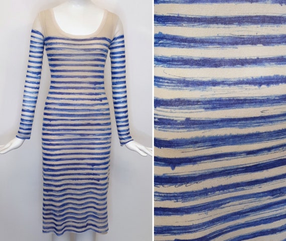 Vintage 90s Jean Paul Gaultier Maille Femme Black Str Gem