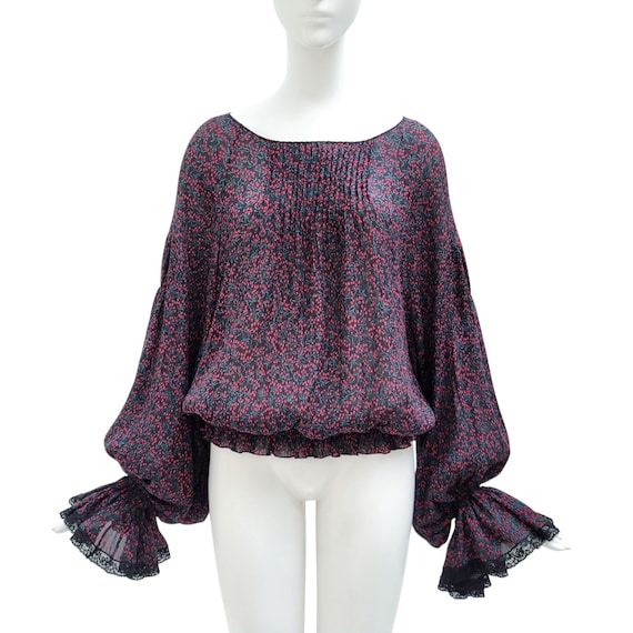 Chloé, CHLOE Vintage S/S 2016 Cherry Print Blouse