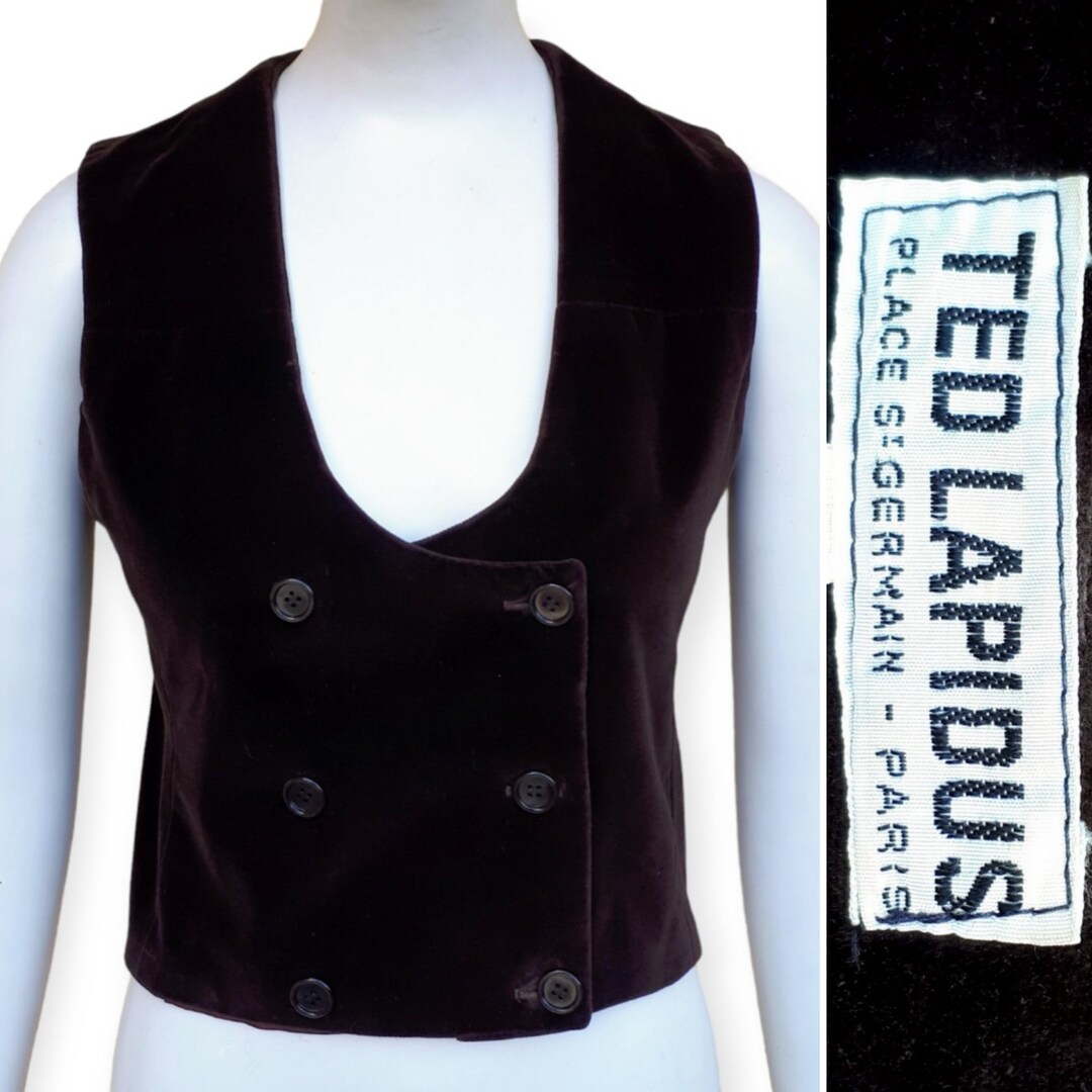 TED LAPIDUS Vintage 1970s Brown Velvet Jacket - Etsy