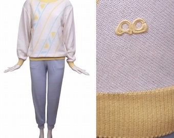 COURREGES SPORT FUTUR Yellow and blue set Vintage 1980s
