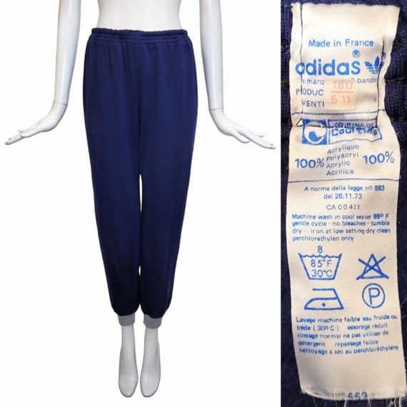 ADIDAS Vintage 1970s Navy Sweat Pants - Etsy