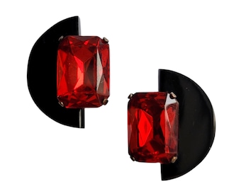 YVES SAINT LAURENT Vintage F/W 1979 Two-Tone Earrings