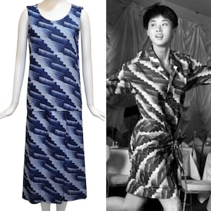 ISSEY MIYAKE Vintage S/S 1988 Printed Cotton Ensemble