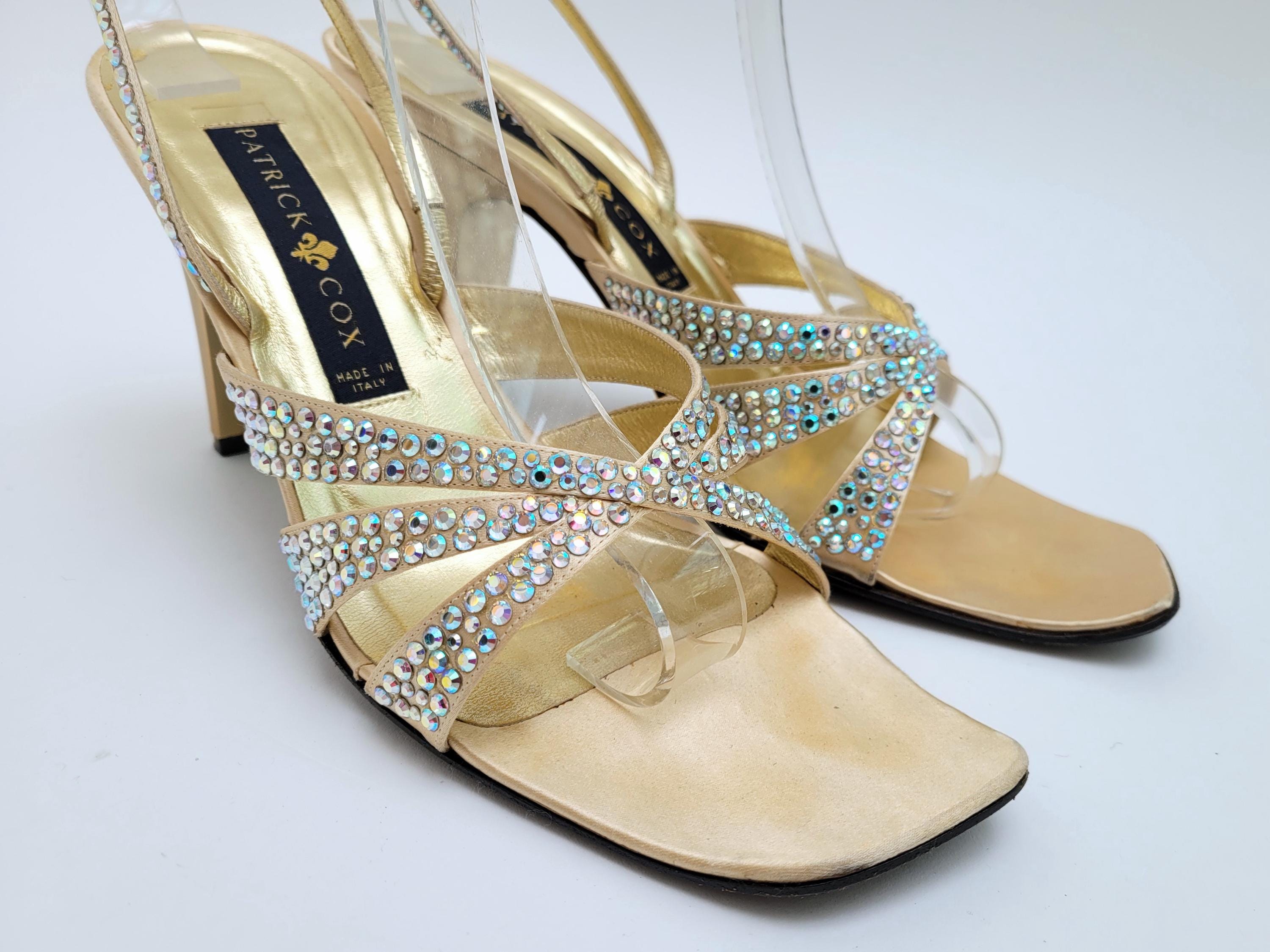 PATRICK COX Vintage 1990s / 2000s Rhinestones Sandals - Etsy
