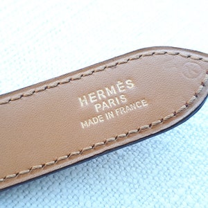HERMES Paris Vintage Ostrich Belt 70 cm image 9