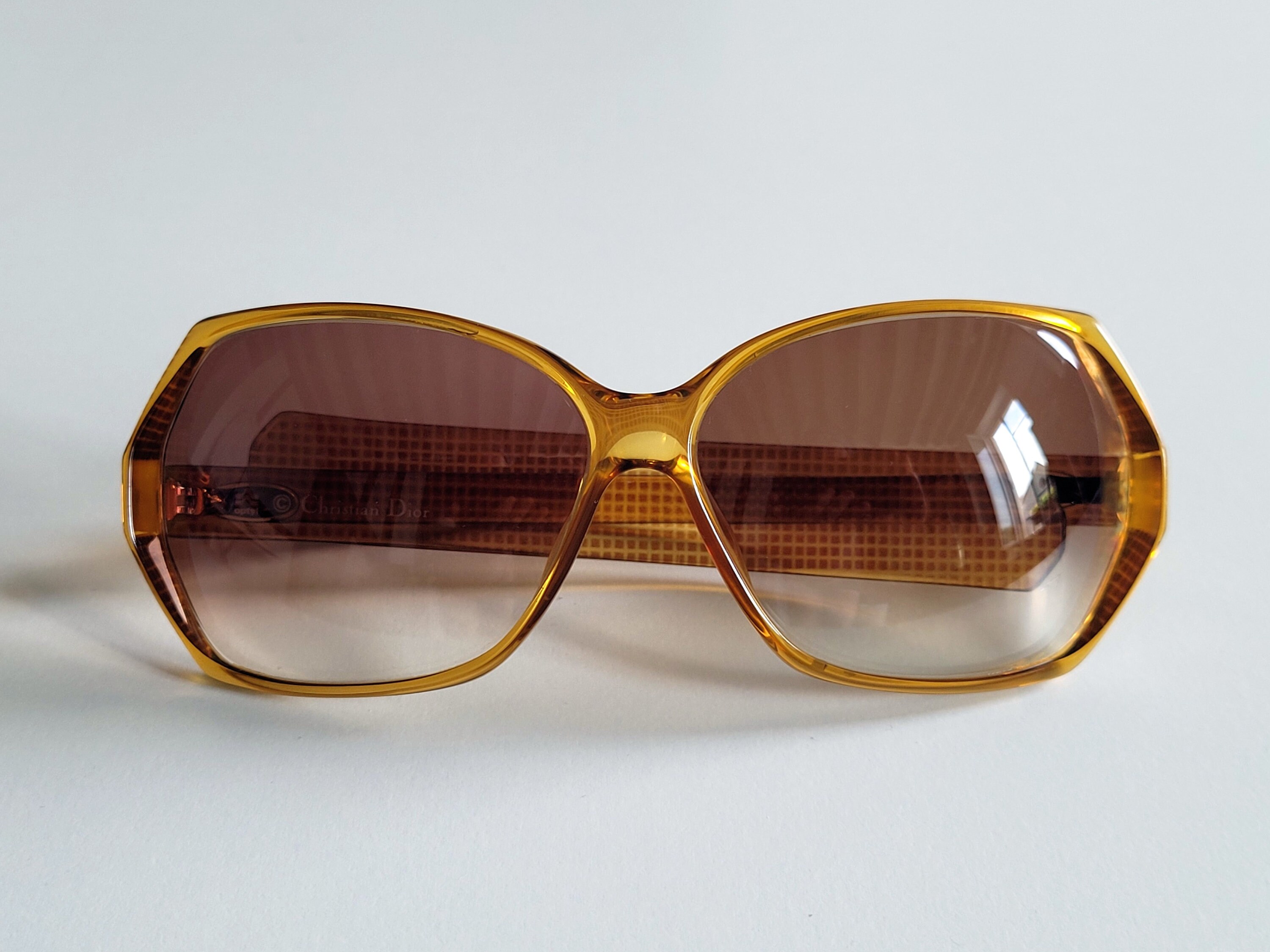 Dior Sunglasses ヴィンテージ ディオール サングラス オレンジ CHRISTIAN DIOR ヴィンテージ 1970 年代 オレンジ サングラス