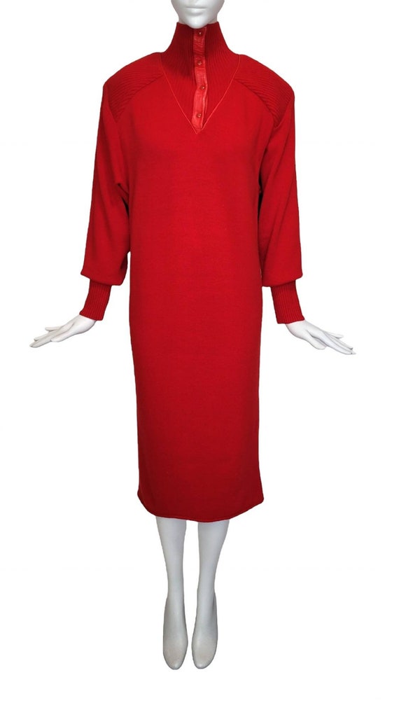 slub knit midi dress Cotton Comforts Slub-Knit Scoop Midi Dress