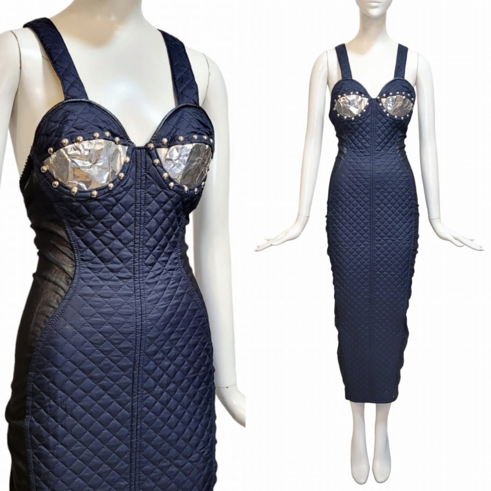 JEAN PAUL GAULTIER Vintage F/W 1991 Quilted Dress With