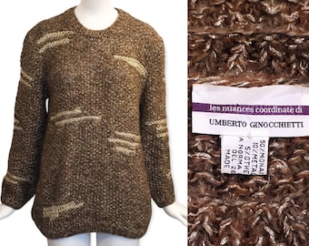 UMBERTO GINOCCHIETTI Vintage 1980s Knitted Wool Sweater
