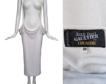 Jean Paul GAULTIER for EQUATOR Vintage Spring 1986 White Skirt