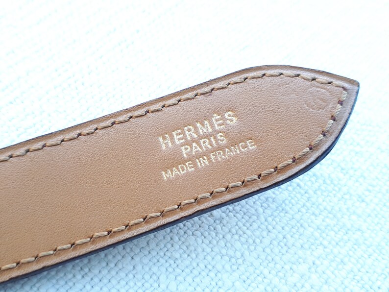 HERMES Paris Vintage Ostrich Belt 70 cm image 4