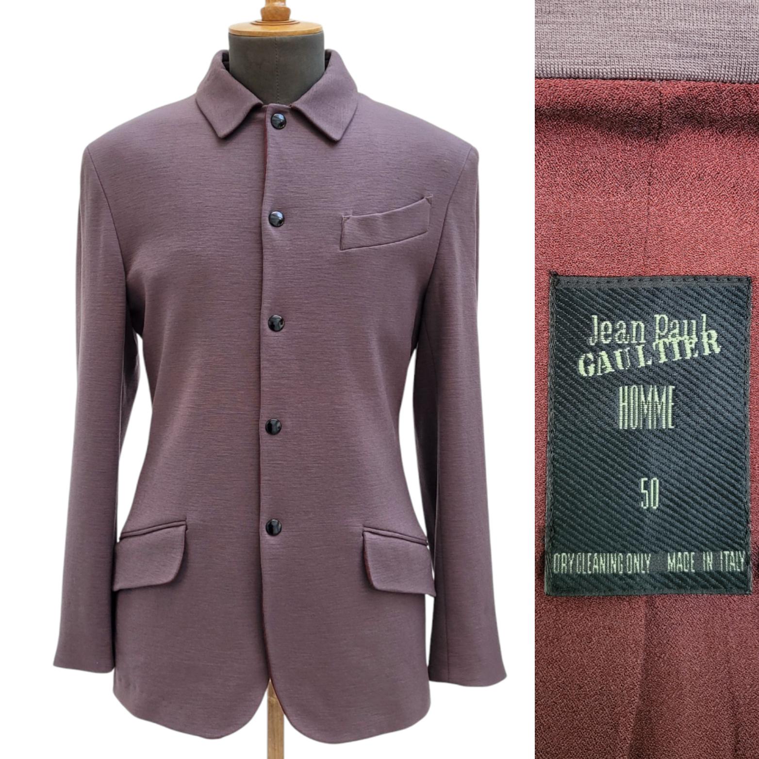 JEAN PAUL GAULTIER Vintage 1990s Men's Jersey Jacket - Etsy