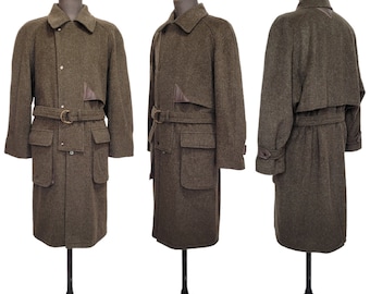 TED LAPIDUS Vintage 1970s Men's Mohair Wool Coat
