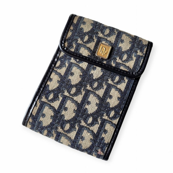 CHRISTIAN DIOR Vintage 1970s Monogram Checkbook Cover