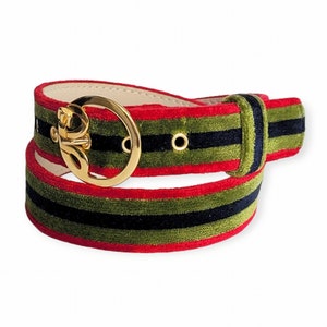 ROBERTA DI CAMERINO Vintage Velvet Belt 85 cm