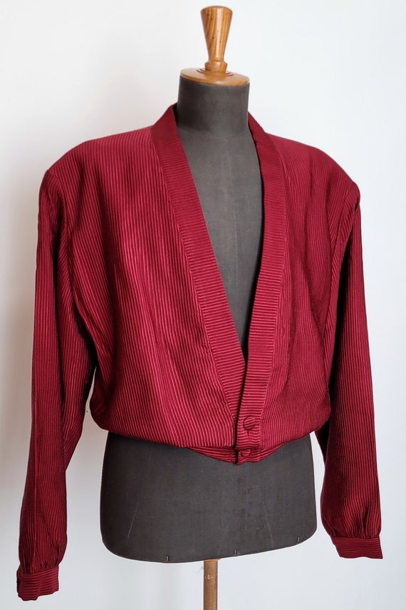 Rare VESTIAIRE Vintage 1980s Red Jacket - image 3