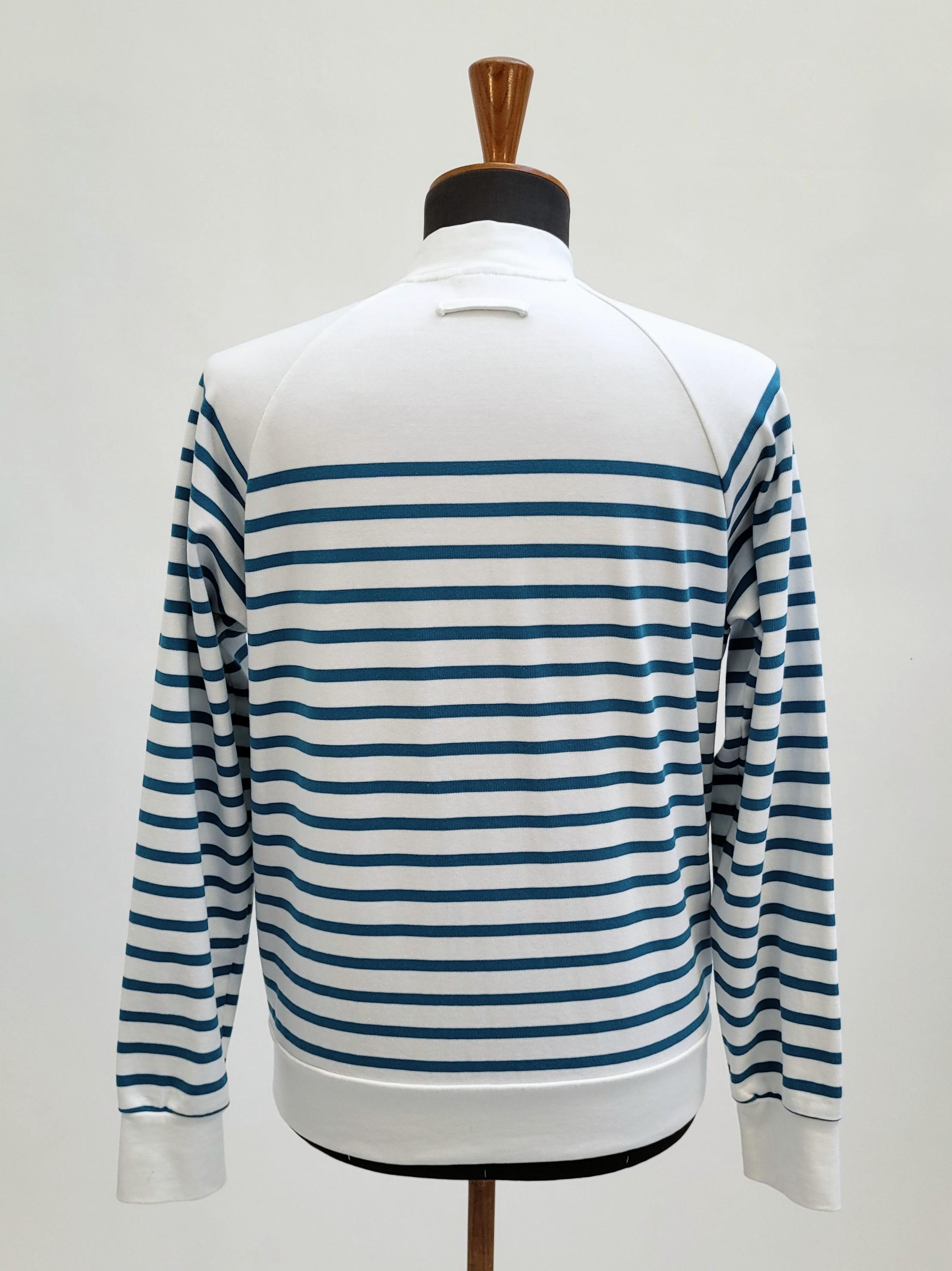 JEAN PAUL GAULTIER Vintage 2000s Marinière Cotton Zipped Sweater