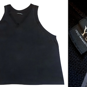 YOHJI YAMAMOTO Vintage 1990s Asymmetrical Knitted Tank Top