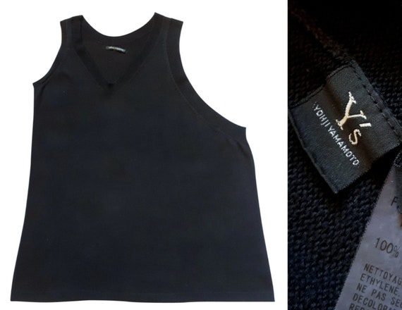 YOHJI YAMAMOTO Vintage 1990s Asymmetrical Knitted Tank Top - Etsy
