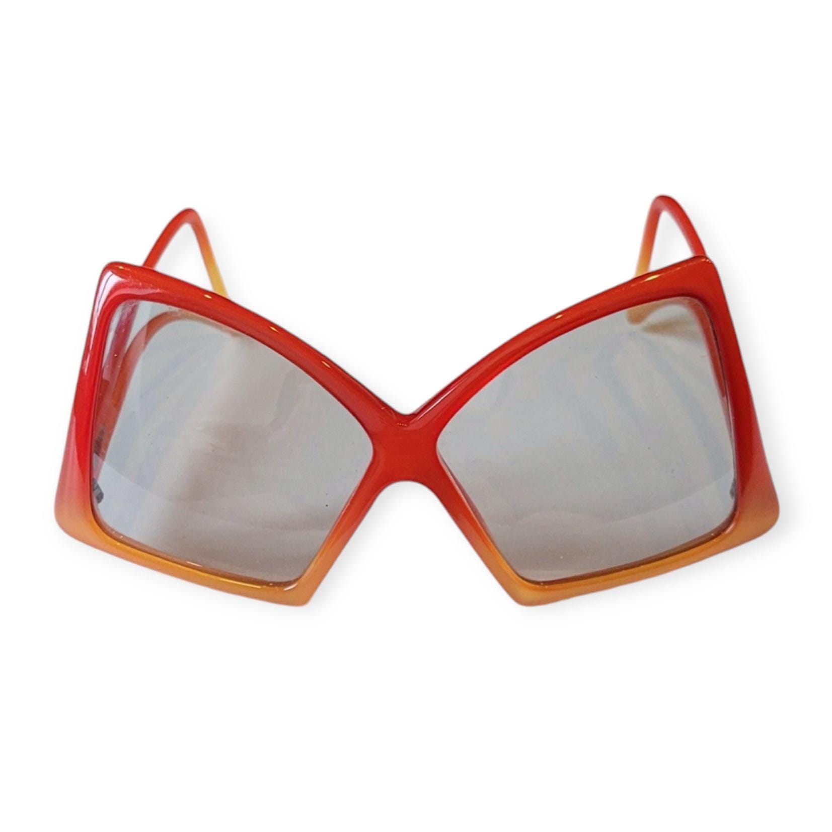 MISS DIOR Vintage 1970s Orange Lozange Sunglasses - Etsy