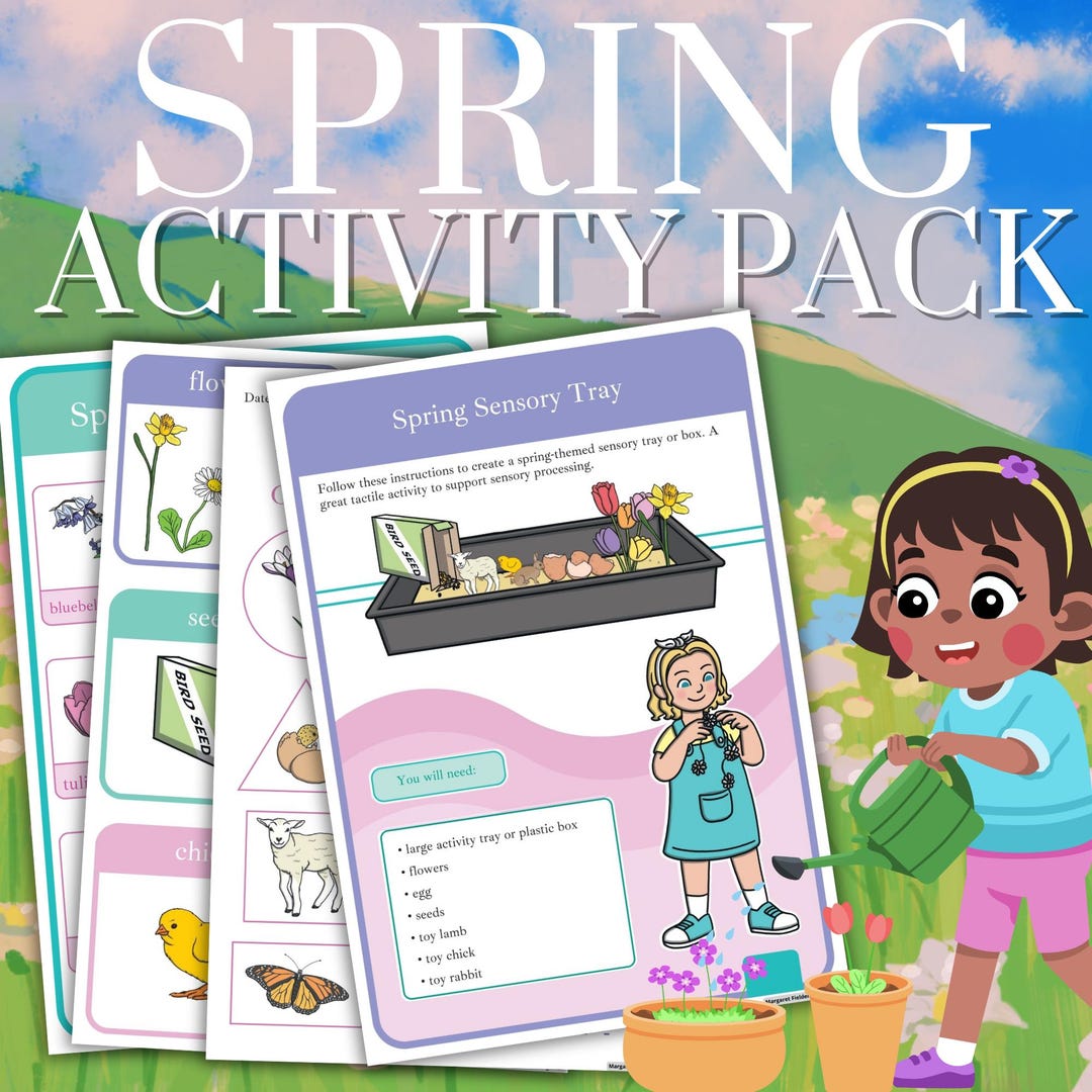 Spring Activity Pack – Fun & Engaging Printable Worksheets for Kids! - Etsy