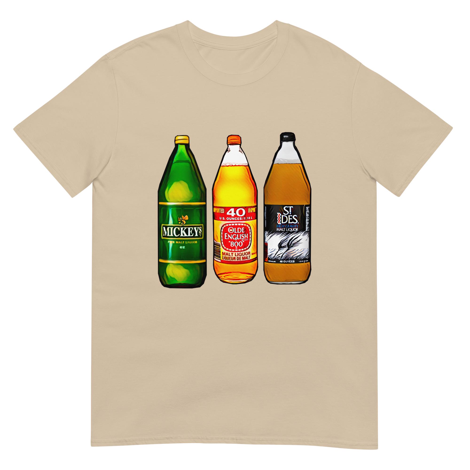 Malt Liquor 40 Oz Holy Trinity T-shirt (mickeys, Olde English 800