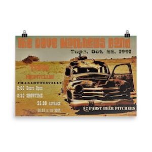 DMB Concert Poster 24” x 36” (Limited Run of 100 Copies)