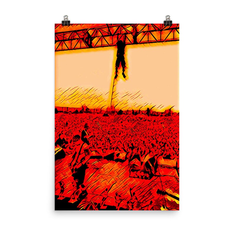 Pearl Jam Drop in the Park LIMITED EDITION Abstract Etsy