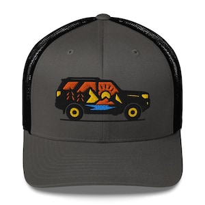 Premium Toyota 4Runner (inspired) Embroidered Trucker Hat - Adventure Ready Headwear