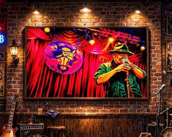 Blues Traveler Live Poster Print, Music Wall Art, Music Music Decor, Vintage Concert Poster, Limited Edition Gift