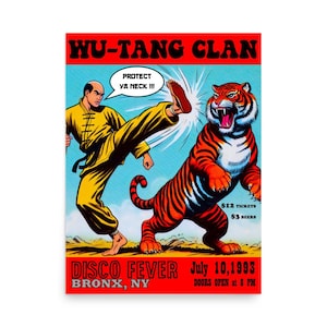 Wu-Tang Clan - LIMITED EDITION (only 50) - 18" x 24"  Concert Poster - The Bronx 1993