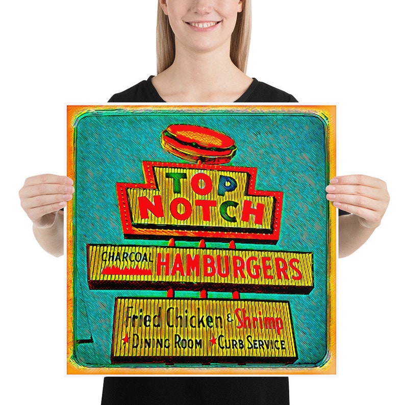 Dazed and Confused / Top Notch Hamburgers LIMITED EDITION Print Etsy
