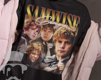 Vintage Samwise Gamgee Graphic T-Shirt, 90s Retro Design