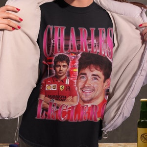 Charles Leclerc Vintage Shirt, Charles Leclerc Inspired 90&#39; TShirt, Charles Leclerc Long Sleeve Shirt, Charles Leclerc Unisex Shirt