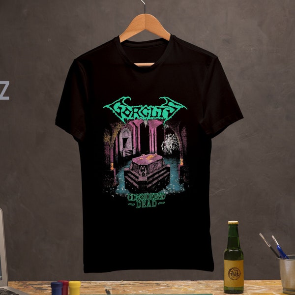 Gorguts Considered Dead Death Metal Band Black Shirt, Gorguts Metal Band Vintage T-Shirt