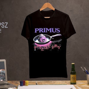 Primus frizzle fry Metal Rock Band Vox Vintage T-Shirt