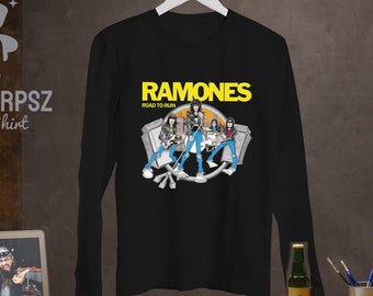 Ramones Road To Ruin Shirt, Mellon Coolie, Ramones TShirt, Ramones Chemise à manches longues, Ramones Chemise femme