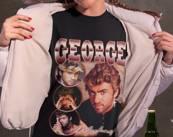 Op George Michael 90's geïnspireerd T-shirt