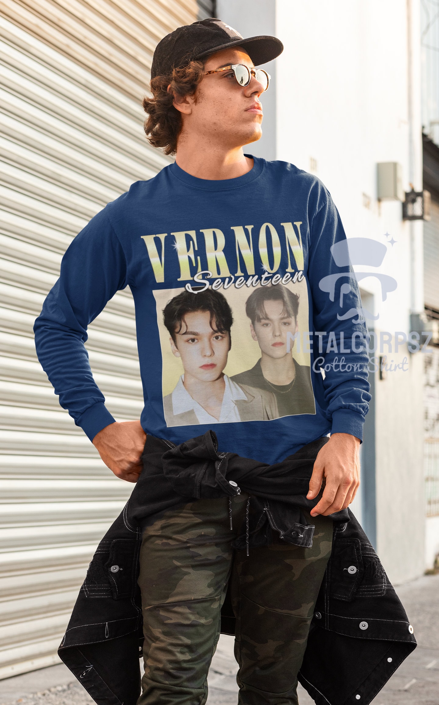 公式通販サイトセール Vernon Seventeen Shirt, Vernon Seventeen Kpop Tshirt, Vernon アイドル
