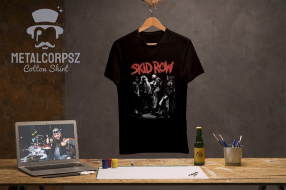 Skid Row Classic Metal Band Black Shirt, Skid Row Metal Band Vintage T-Shirt