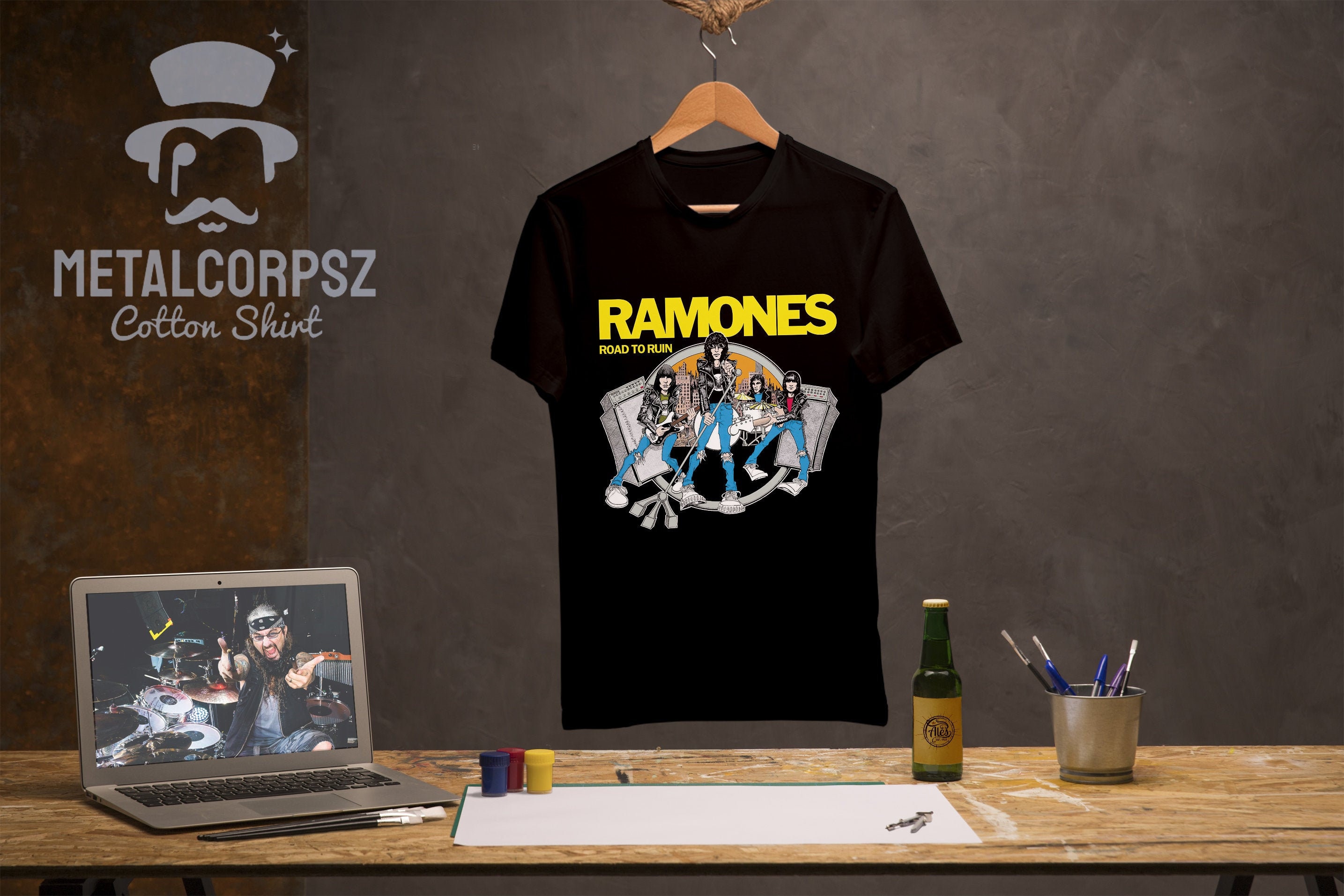 【USED】RAMONES ROAD TO RUIN Tシャツ 1234 Official Ramones Road to Ruin Men's T-Shirt | eBay