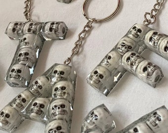 Skull Letter Keyrings