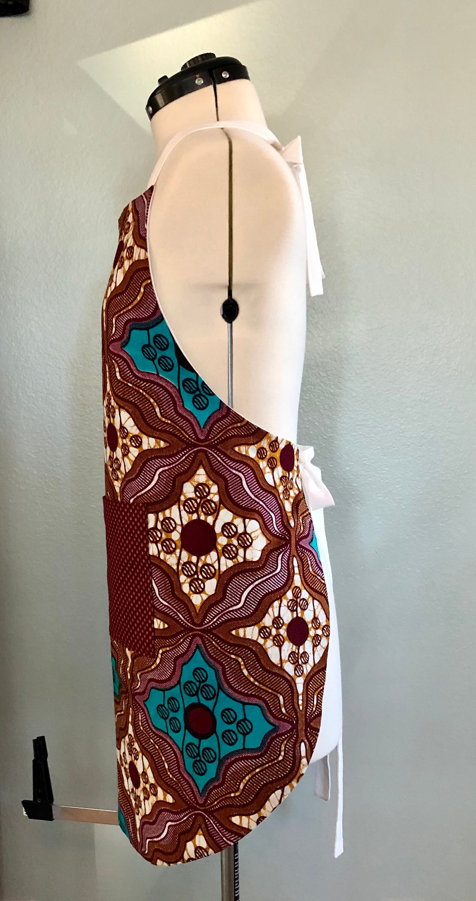 African Print Apron Etsy