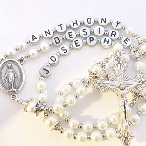 Personalized Rosary | Custom Rosary | Baptism Rosary | First Communion Rosary | Handmade Rosary |  Catholic Rosary