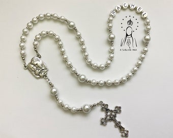 Personalized Rosary | Custom Rosary | Baptism Rosary | First Communion Rosary | Handmade Rosary |  Catholic Rosary